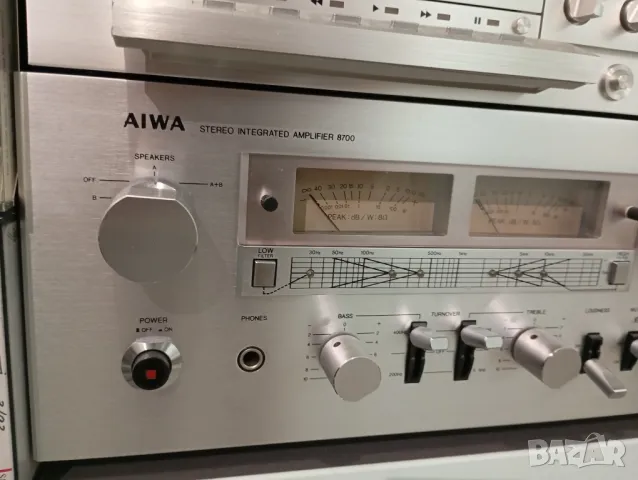 Усилвател Aiwa 8700 Stereo integrated amplifier Aiwa 8700, снимка 6 - Ресийвъри, усилватели, смесителни пултове - 47524358