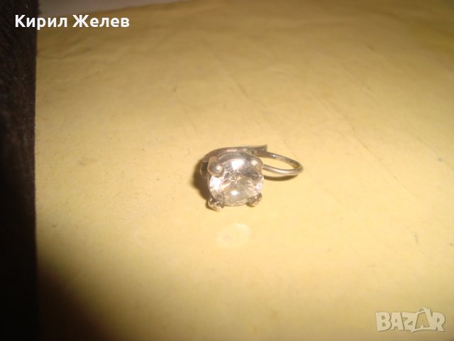 СРЕБЪРНА СКЪПОЦЕННА ОБЕЦА СРЕБРО 925 с ФАСЕТИРАН ЮВЕЛИРНО СКЪП КАМЪК ЦИРКОН 25603, снимка 6 - Обеци - 35819958