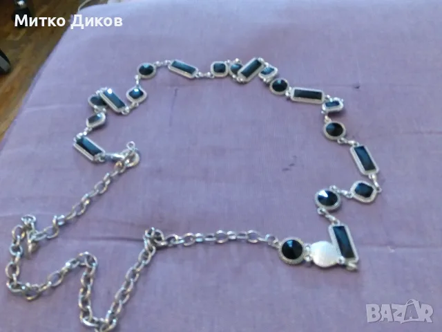 Колие от черен оникс