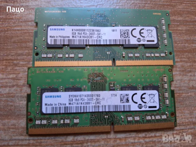 Samsung 16gb/2X8/ Pc4-19200 Ddr4-2400mhz So-Dimm Memory/M471A1K43BB1