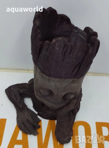 "ПРОМОЦИЯ" Изкуствена Декорация Baby Groot /Грут/, снимка 5 - Оборудване за аквариуми - 52362947