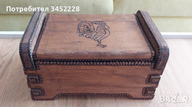 кутия дървена ръчна изработка за ценители , снимка 1