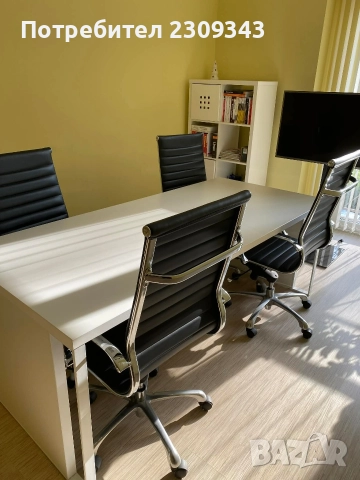 Офис стол, кожен, италиански , снимка 3 - Столове - 52825548