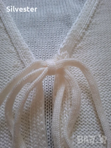 Дамско плетено елече на ресни, Чисто ново, размер XL , снимка 2 - Елеци - 50861857