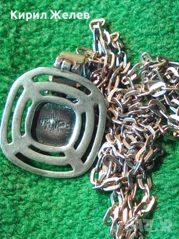 NIKOL@AS Арт СРЕБЪРНО КОЛИЕ с МЕДАЛЬОН МАТИРАНО СРЕБРО 925 КАМЪК ХРИЗОКОЛА на БИЖУТЕРА НИКОЛАС 49803, снимка 16 - Колиета, медальони, синджири - 49426175