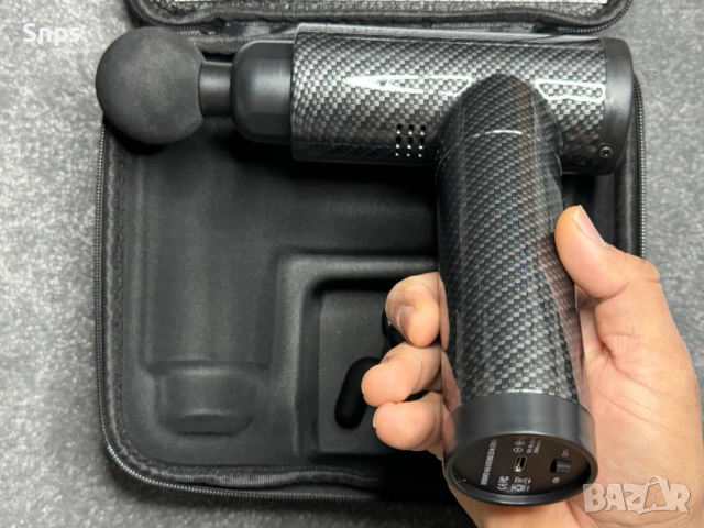 Масажен пистолет за Мускули Гръб Врат Глава Рамо Тяло, масажор за спортисти, снимка 4 - Масажори - 44821959