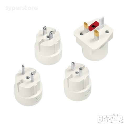 Адаптер Travel Adapter, 4pcs,2A/250V Logilink SS300940