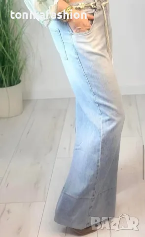 Дънки широк крачол , снимка 3 - Дънки - 50039140