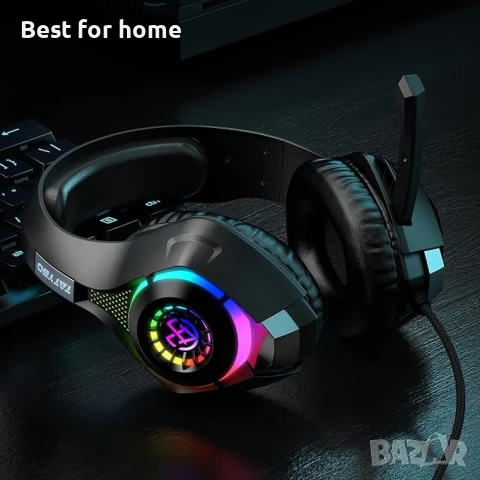 Геймърски слушалки Tatybo за PS4 PS5 Xbox One PC, снимка 7 - Аксесоари - 50503240
