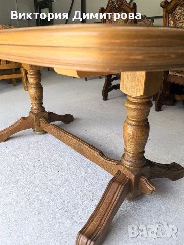 Разтегателна трапезна маса 2,60 м. , снимка 5 - Маси - 50508254