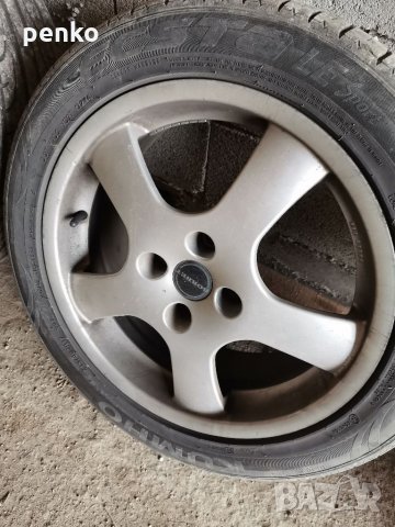 Джанти borbet 4 108 17 с гуми, снимка 2 - Гуми и джанти - 36003875