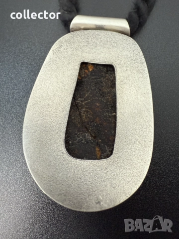 Сребърен медальон с Кехлибар. №7414, снимка 10 - Колиета, медальони, синджири - 51940569