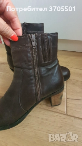 Боти Пещера естествена кожа 37-ми номер , снимка 4 - Дамски боти - 52490557