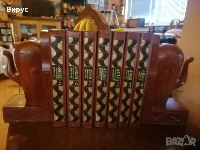 Дървени антикварни книгодържачи фигури на слонове в Други ценни ...