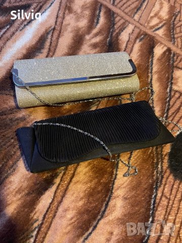 Златисти обувки на висок ток и официални чантички , снимка 4 - Дамски обувки на ток - 40390127