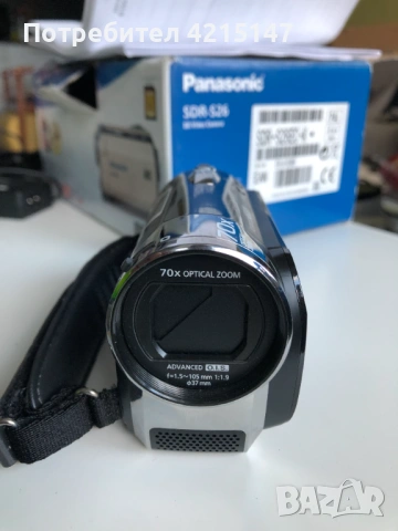 Panasonic SDR-S26 SD Card Standard Definition PAL Camcorder,70xZoom-Дигитална камера (фотоапарат), снимка 6 - Камери - 53424155