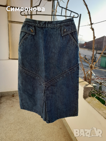 Дънкова пола, снимка 2 - Поли - 36250320