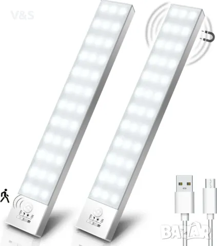 Светодиодно осветление със сензор за движение Пакет от 2 бр 