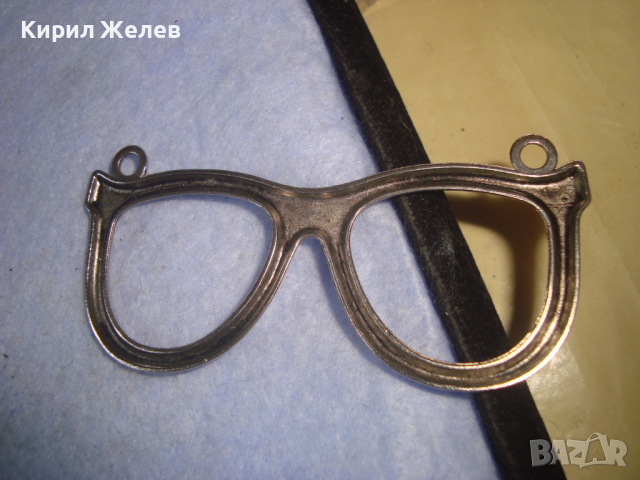 ИНТЕРЕСНА СРЕБРИСТА ФИГУРАЛНА АРТ ВИСУЛКА - ОЧИЛА 12367 , снимка 4 - Колиета, медальони, синджири - 36359345