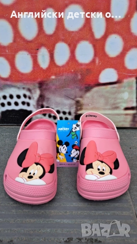 Английски детски кроксове с Мини Маус, снимка 2 - Детски сандали и чехли - 52412446
