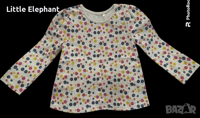 Блузка с дълъг ръкав на цветчета за 18-24 мес момиченце,колекция"Flowers",Англия/нова