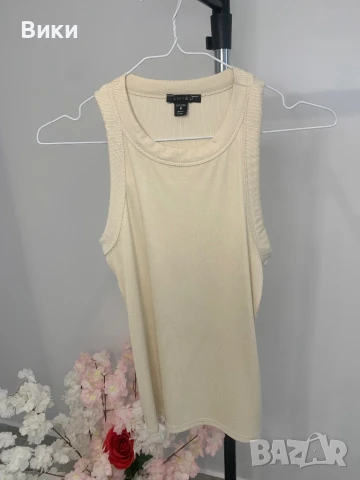 Дамски потник в бежово в размер М, подходящ е и за S, снимка 3 - Потници - 50663546