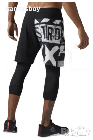 reebok Printed Board Short - страхотни мъжки панталони КАТО НОВИ Л, снимка 2 - Спортни дрехи, екипи - 50449493
