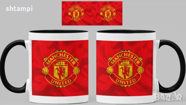 Чаша Манчестър Юнайтед Manchester United Керамична, снимка 7 - Фен артикули - 34821367