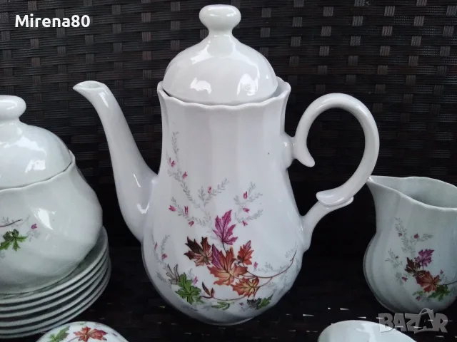 Български сервиз за кафе * Дъбов лист* - нов !, снимка 2 - Сервизи - 56061195