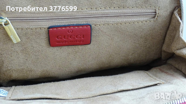 Оргинална дамска чанта GUCCI, снимка 12 - Чанти - 44688659