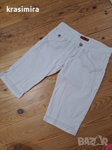 Блузка с бели панталонки, снимка 4 - Къси панталони и бермуди - 40850084