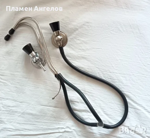 Стар медицински инструмент. Винтидж стетоскоп. , снимка 6 - Медицински консумативи - 56160820
