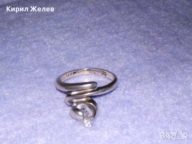 АВТОРСКИ СКЪПОЦЕНЕН СРЕБЪРЕН ПРЪСТЕН с ПЕЧАТ на БИЖУТЕРА и БРИЛЯНТНО ФАСЕТИРАН ИСКРЯЩ ЦИРКОН 36127, снимка 14 - Пръстени - 39460710