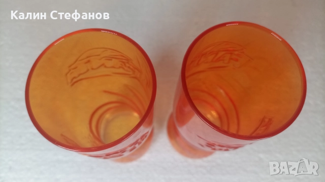 Чаши фанта, много  красиви, винтидж, стъклени, цветни 2 бр, снимка 3 - Колекции - 51675710