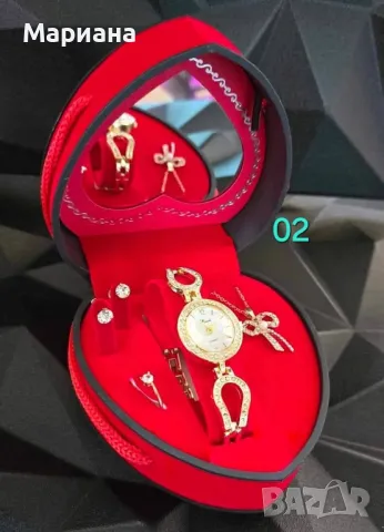 Комплекти часовник с бижута, снимка 2 - Бижутерийни комплекти - 48751645