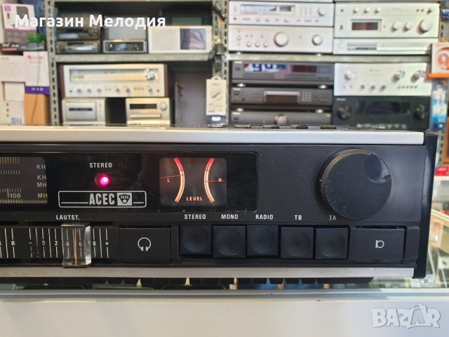 Ресийвър с касетен дек ACEC 85001 / Усилвател с радио и касетен дек. В отлично техническо и визуално, снимка 2 - Ресийвъри, усилватели, смесителни пултове - 35830719