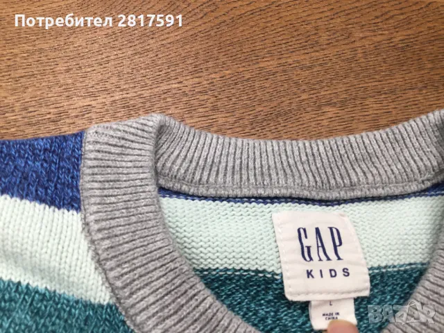 Детски пуловер GAP Kids, размер 140 см, снимка 2 - Детски пуловери и жилетки - 47730891