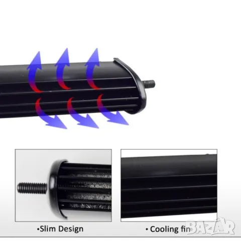 Външен прожектор със шест LED крушки за автомобили и мотоциклети 90W, снимка 6 - Аксесоари и консумативи - 49979600