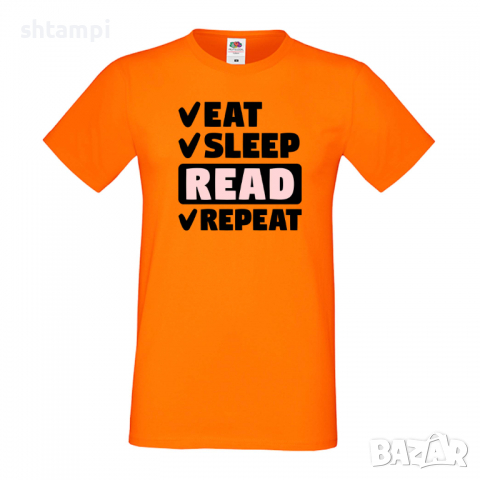 Мъжка тениска,Read,Eat,Sleep,Peker,Anime,Repeat,Ядене,Спане,Геймс,Подарък,Повторение,Празник,Игри, снимка 8 - Тениски - 36419475