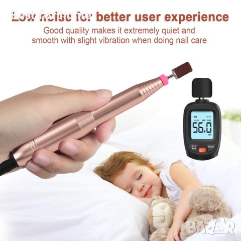 Машина за маникюр и педикюр с аксесоари Tomight, снимка 6 - Продукти за маникюр - 42369766