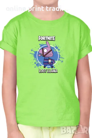 Детска тениска Фортнайт Fortnite Loot Lama Llama, снимка 11 - Детски тениски и потници - 48523323