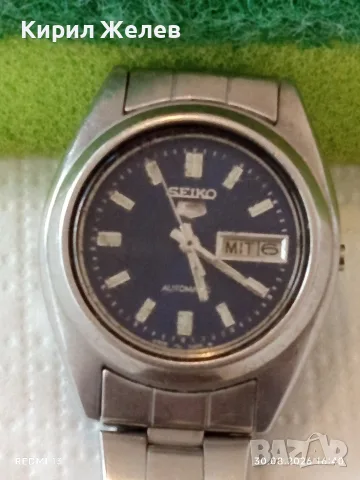 Дамски часовник SEIKO AUTOMATIC работи копчето за навиване го няма 18122, снимка 2 - Дамски - 55876880