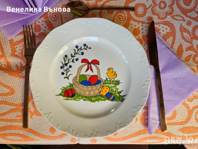 ВЕЛИКДЕН в чиния, снимка 2 - Чинии - 53831620