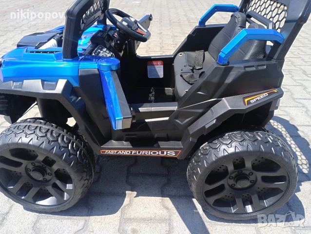 F1 Двуместен акумулаторен джип DUST син, снимка 7 - Други - 53849267