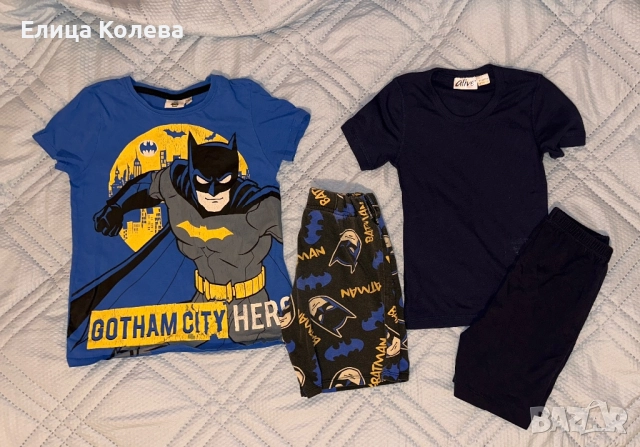 Батман и др. две пижами за момче 6 г, снимка 3 - Детски пижами - 51859924