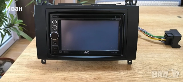 Мултимедия JVC KW-NT30, Bluetooth, DVD, NAVi, USB, Панел за Mercedes B200 , снимка 9 - Навигация за кола - 53815771