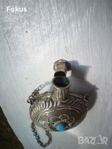 ШИШЕНЦЕ ЗА ПАРФЮМ МУСКАЛ МУСКАЛЧЕ ЗА НОСИЯ, снимка 6 - Антикварни и старинни предмети - 53519917
