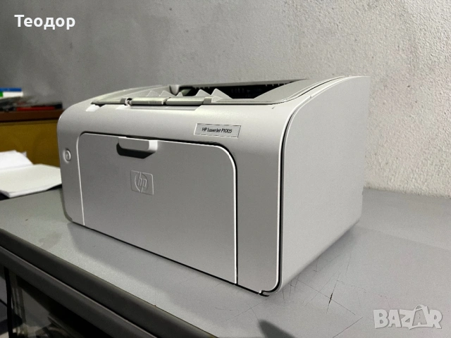 Лазерен принтер HP P1005 + малъл скенер и 5 тонер касети , снимка 4 - Принтери, копири, скенери - 53297589
