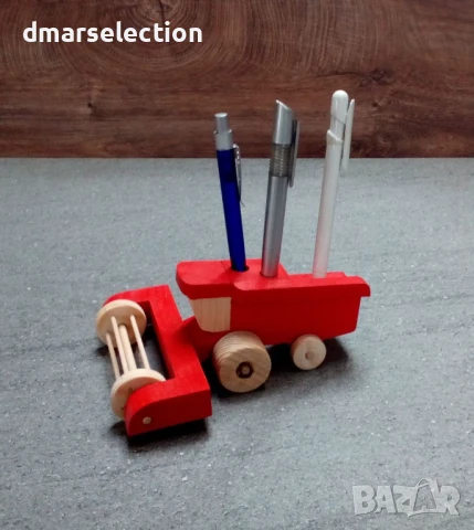 Декоративен дървен комбайн - моливник DMAR 268M