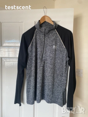 Under Armour Мъжка Блуза с Дълъг Ръкав – XL черно и сиво, снимка 2 - Спортни дрехи, екипи - 53568383